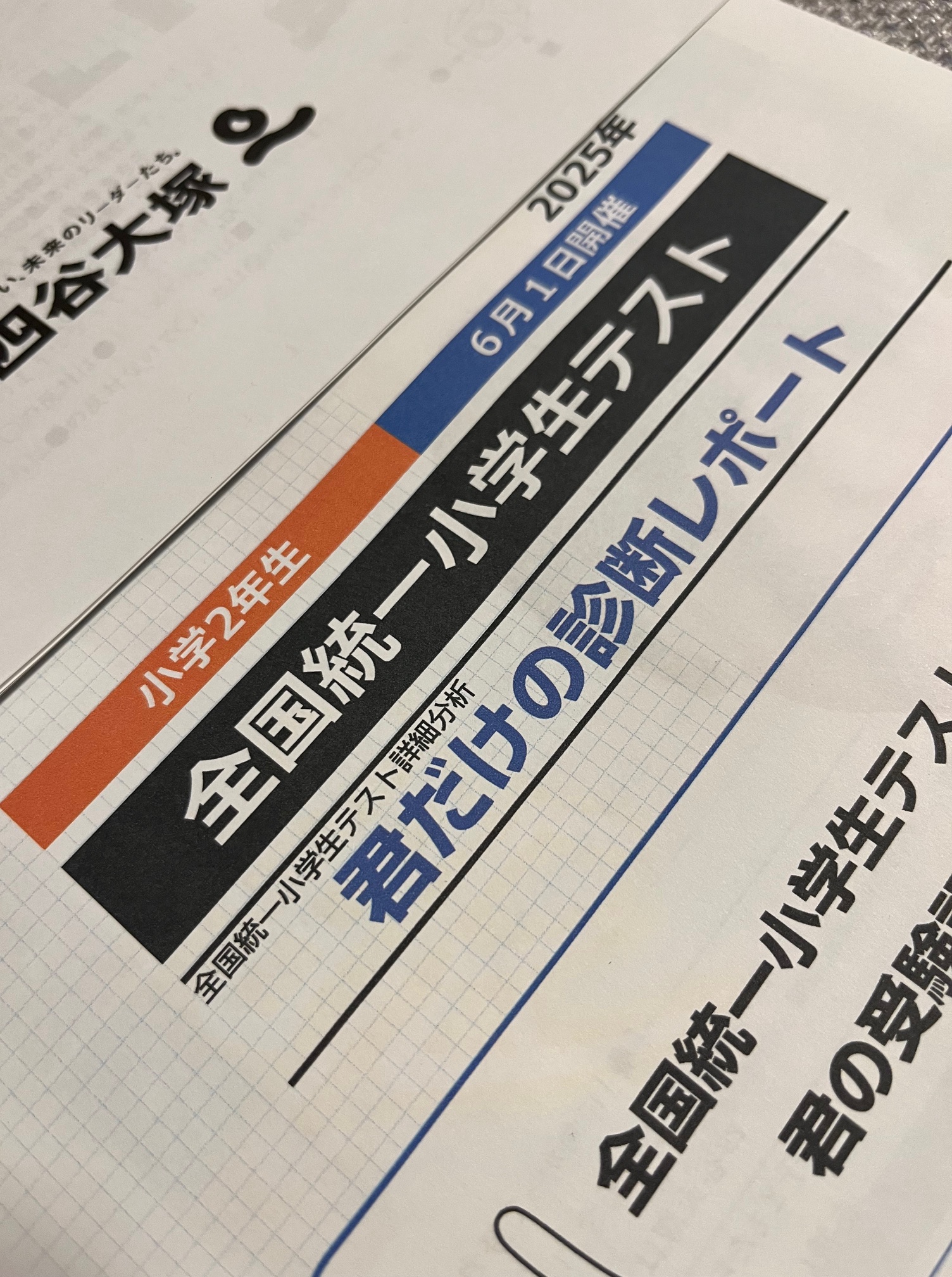 全国統一小学生テスト 2年生　6月 原本 小学2年：結果公開6月全国統一小学生テスト。凡ミス多発の結果から